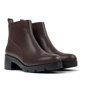 Camper Bottines en cuir Wanda marron