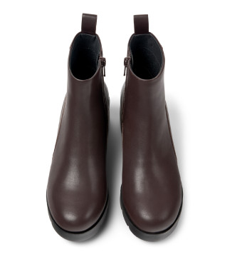 Camper Bottines en cuir Wanda marron