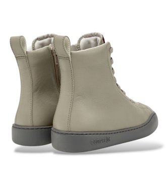 Camper Leather ankle boot sneakers Peu Touring in beige