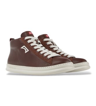Camper Zapatillas botín de piel Peu Touring marrón