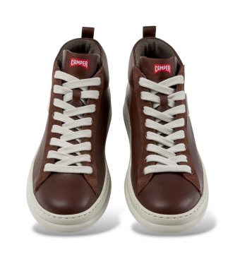 Camper Zapatillas botín de piel Peu Touring marrón