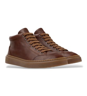 Camper Zapatillas botín de piel Peu Touring marrón