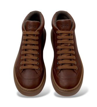 Camper Zapatillas botín de piel Peu Touring marrón