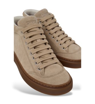 Camper Buty typu botki damskie ze skóry Runner Twentyfive beżowe