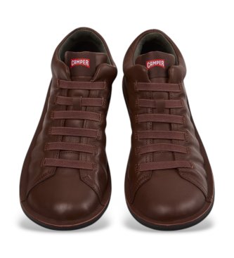 Camper Beetle Sneaker aus Leder braun