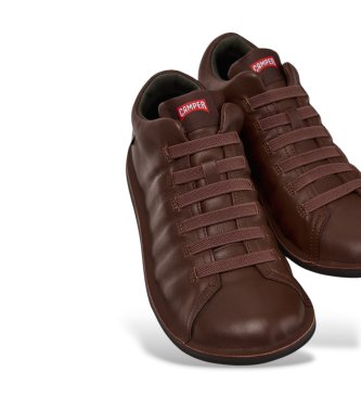 Camper Beetle Sneaker aus Leder braun