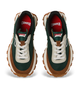 Camper Chaussures Drift Trail en cuir vert