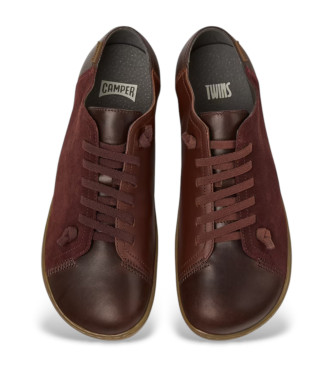 Camper Noray Turnschuhe aus braunem Leder