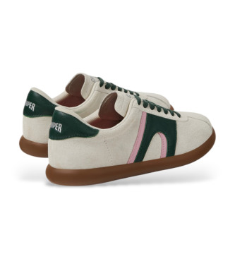 Camper Leder Turnschuhe Pelotas Soller wei