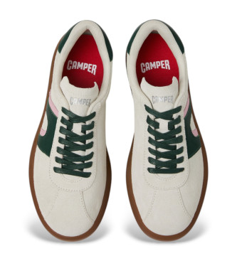 Camper Leder Turnschuhe Pelotas Soller wei