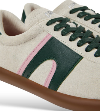 Camper Leder Turnschuhe Pelotas Soller wei