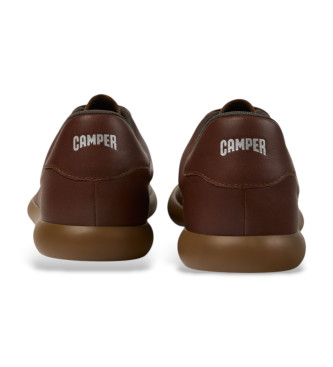Camper Baskets en cuir Pelotas Soller marron