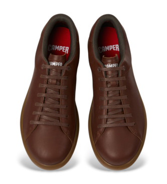 Camper Baskets en cuir Pelotas Soller marron