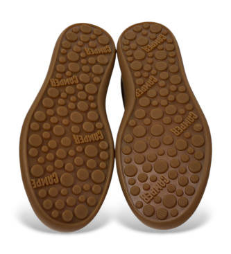 Camper Baskets en cuir Pelotas Soller marron