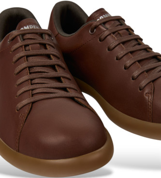 Camper Baskets en cuir Pelotas Soller marron