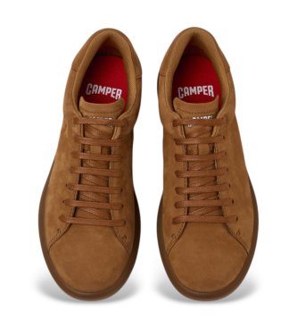 Camper Pelotas Soller brown leather sneakers