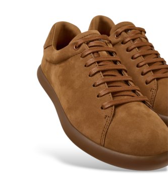 Camper Pelotas Soller brown leather sneakers