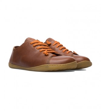 Camper Peu Cami sneakers in pelle marrone, arancione