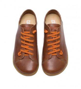 Camper Peu Cami brown, orange leather sneakers