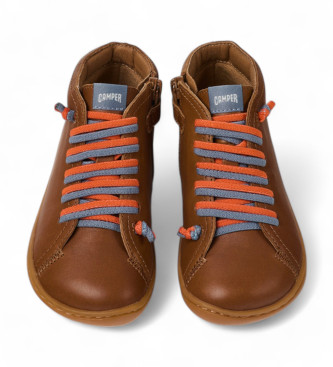 Camper Peu brown leather trainers