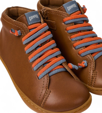 Camper Peu brown leather trainers