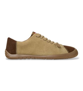 Camper Sapatilhas de pele Peu Path+ Twins castanho