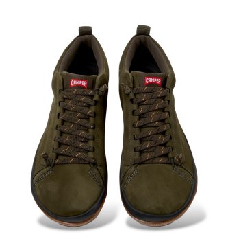 Camper Baskets en cuir Peu Pista GM vert