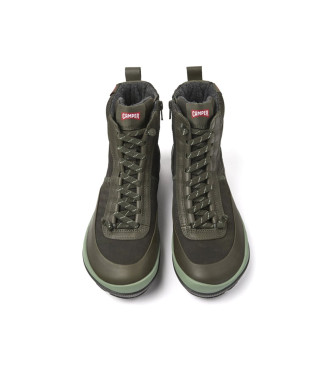 Camper Peu Pista PrimaLoft green leather shoes