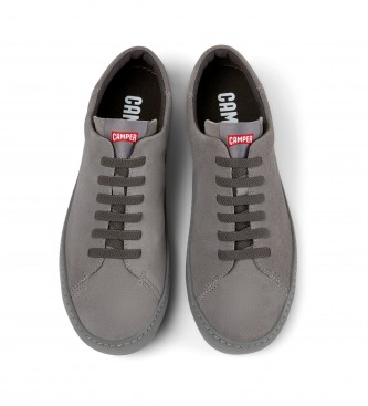 Camper Chaussures Peu Touring en cuir gris