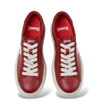 Camper Chaussures en cuir Runner Four bordeaux