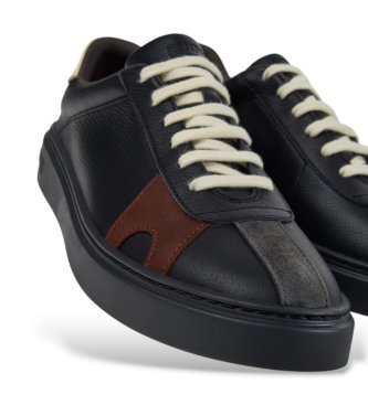 Camper Runner Twentyfive Twins black leather sneakers