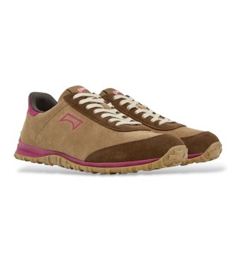 Camper Sapatilhas de Pele Drift Walk castanho