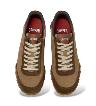 Camper Sapatilhas de Pele Drift Walk castanho