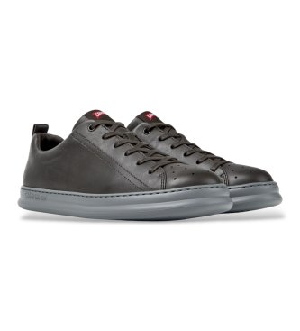Camper Donkergrijze leren Runner-sneakers