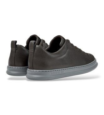 Camper Donkergrijze leren Runner-sneakers