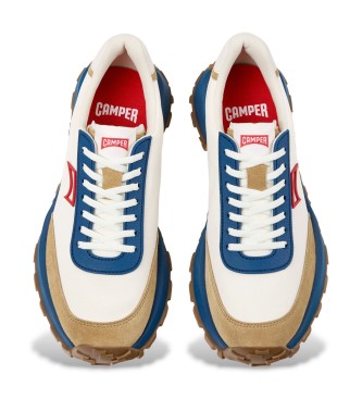 Camper Drift Trail usnjeni čevlji iz semiša, beli