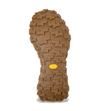 Camper Drift Trail usnjeni čevlji iz semiša, beli