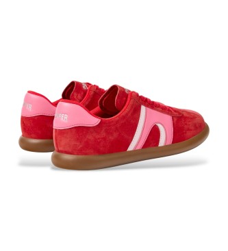Camper Skórzane trampki Pelotas Soller czerwone
