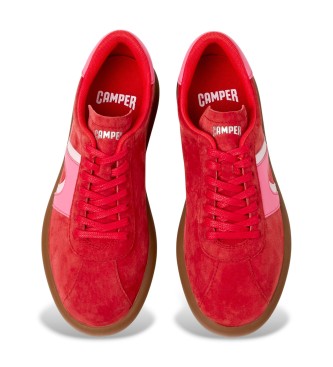 Camper Skórzane trampki Pelotas Soller czerwone