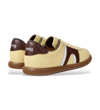 Camper Baskets en cuir Pelotas Soller jaune