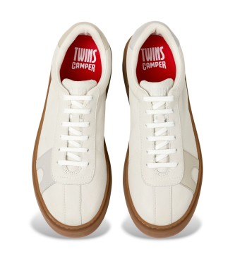 Camper Usnjene športne copate TWS umazano bele barve