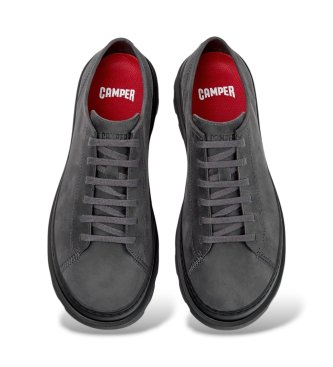 Camper Brutus+ snörade läderskor i grått