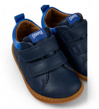Camper Sapatos de couro azul Peu