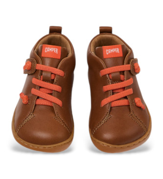 Camper Sella Clay chaussures en cuir marron