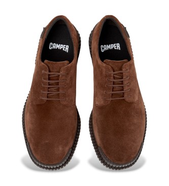 Camper Brown Pix Leather Shoes