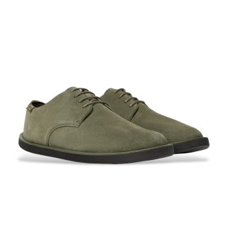 Camper Wagon Leather Shoes green