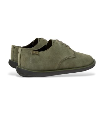 Camper Wagon Leather Shoes green