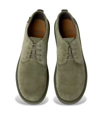 Camper Wagon Leather Shoes green