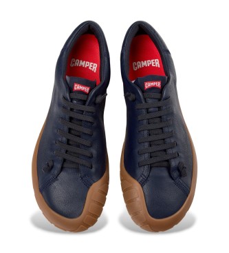 Camper Peu Path+ Usnjene športne copate mornarske barve