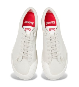 Camper Peu Path+ Usnjene športne copate bele barve
